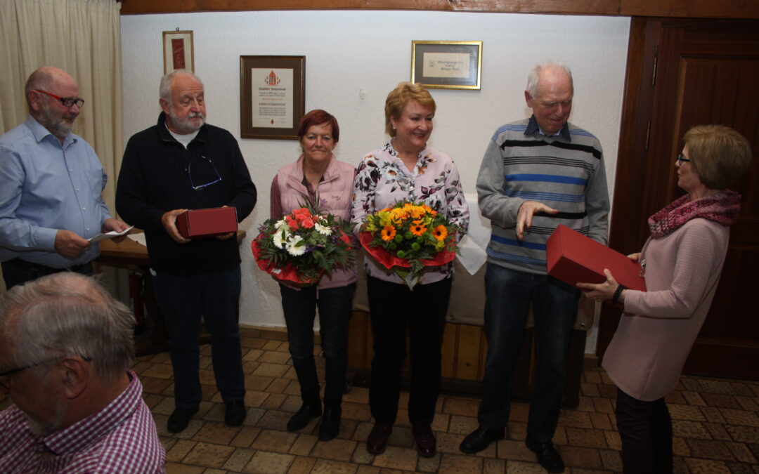 Ehrungen zum Vereinsjubiläum